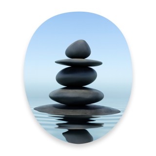 Sticker Zen Pebbles Papado® - Water-resistant WC decal