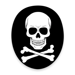 Papado® Skull Sticker for Toilet Seat