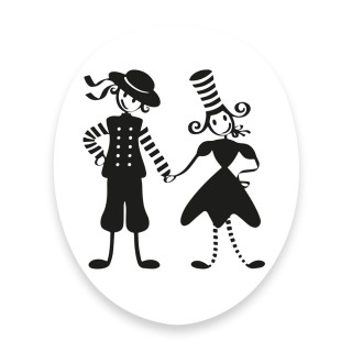 Papado® Bigouden Sticker - for toilet seat lid