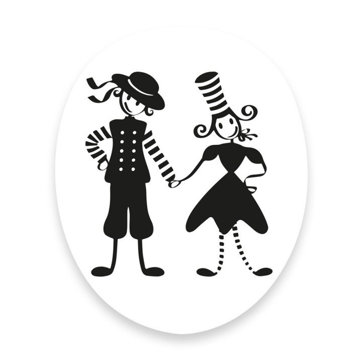 Papado® Bigouden Sticker - for toilet seat lid