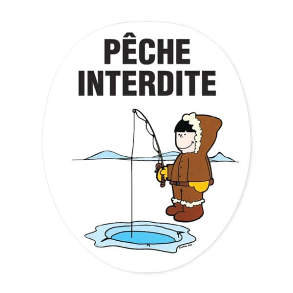 Sticker WC: Pêche Interdite